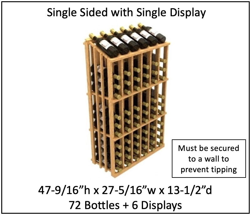 Wood Merchandiser Kedco Wine Storage Systems